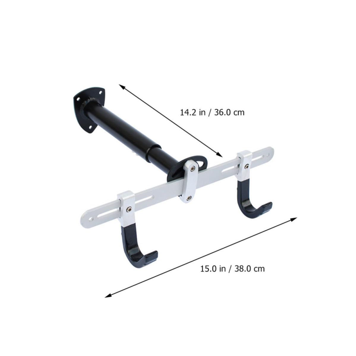 Soporte de Almacenamiento Ajustable para Bicicletas de Pared Negro