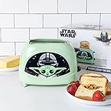 Uncanny Brands Star Wars The Mandalorian The Child tostador de 2 rebanadas - tostador de Baby Yoda en tu tostada