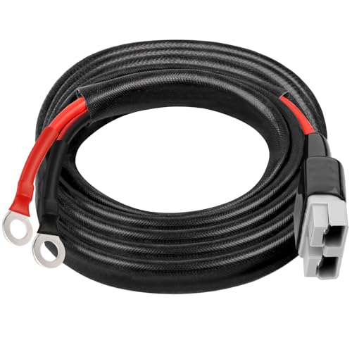 XRDS -RF Schnellverbindungskabel, 8 AWG, 50 A, Anderson-Stecker auf O-Ring-Terminal, für Solar, Wohnmobil, EV, und Backup-Stromsysteme, 4,5 m