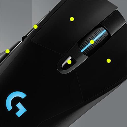 Logitech G703 Lightspeed Wireless Gaming Mouse W/Hero 16K Sensor, Powerplay Compatible, Lightsync Rgb, Lightweight 95G+10G Optional, 100-16, 000 Dpi, Rubber Side Grips - Black #TOP4