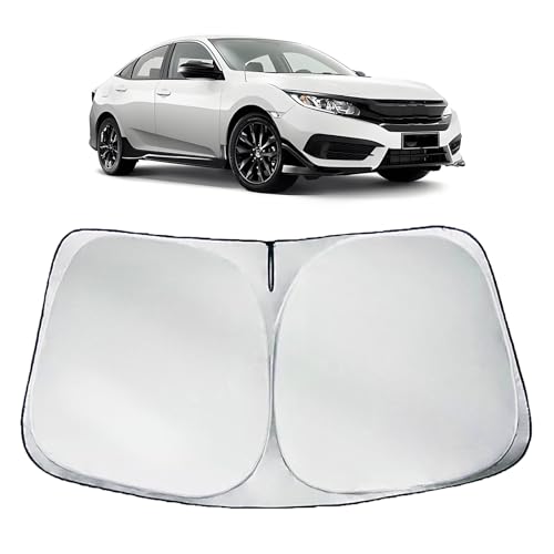 Front Windshield Sun Shade Compatible with Honda Civic Custom Fit New...