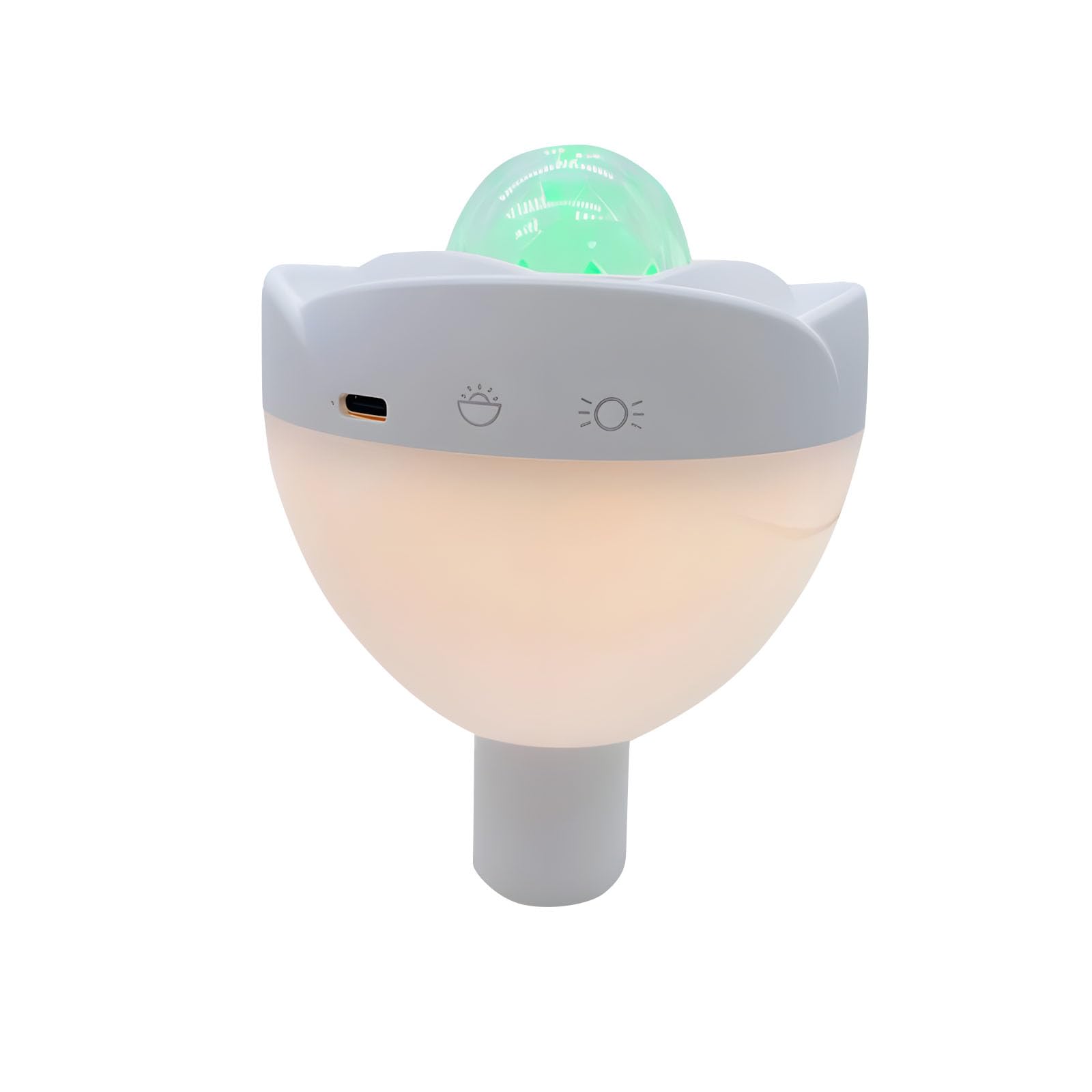 Jazuaiao Faint Light Bottle Lid Night Light Constructed in Rechargeable Battery Permanent ABS Substance Transportable Shih Tzus Kids Lodgings Backpacking Rechargeable Bottle Lid