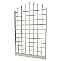 Dura-Trel Winchester 57 x 95 Inch PVC Vinyl Outdoor Garden Patio Trellis, with Wall Mounting Screws, White