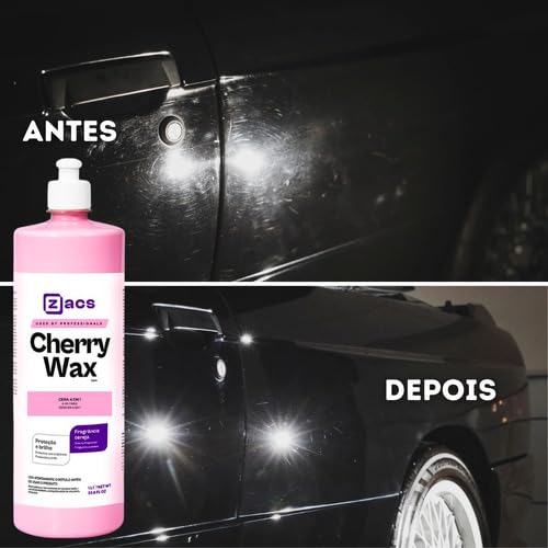 Produto para dar brilho e proteção em Pintura Automotiva Tirar Leves Riscos Cera Limpadora Cherry Wa