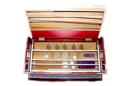 Image of 3 3 /4 Octave 9 Scale Changer (with Coupler) Box Harmonium with 3 set of Classic Reeds of Ratilal - Jibonlal (MM /SC-BHSP /9 /3-1)