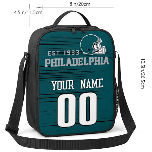 Image of Philadelphia Lunch Bag Custom Name and Number Personalized Gifts