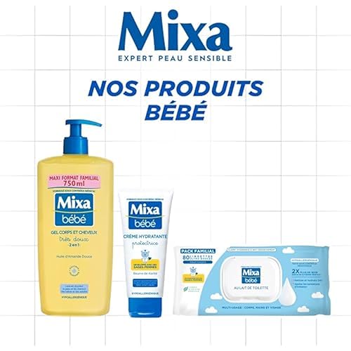 Lait démaquillant Mixa Extra-pur rituel du soir pour peau sensible 200 ml