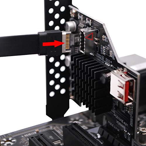 Scheda Di Espansione USB 3.1 Gen2 EZDIY-FAB – Da 20 Pin A 10 Gbit/s, PCIe 3.0 X2, Con Dissipatore Metallico, Per PC Desktop - 3