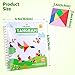 Helsort Travel Tangram Puzzle - Magnetic Puzzle Book for Road Trips, STEM Jigsaw Game with 2 Tangram Sets, Patterns Solutions - Brain Teaser IQ Toy for Kids and Adults, Ideal Educational Gift (368)