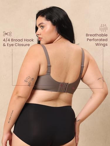 Image of Krvvy T-Shirt Bra for Women | Medium Coverage | Padded & Molded Cups for Flawless Silhouette | Seamless & Comfortable Fit | for Cup Sizes A, B, C