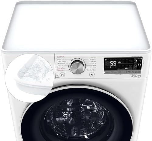 50 * 60 Waschmaschinenbezug Silikon Antirutschmatte Waschmaschinen Trockner, Waschmaschinenauflage Waschküche Küchen Arbeitsplatte Badematte, Gummi Wasserdicht Abdeckung (Weiß)