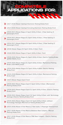 Image of R1 Concepts Front Brake Kit Fits 2014-2022 Nissan Rogue; 2017-2023 Nissan Qashqai| Ceramic Pads, Blank Rotors| Hardware| 11.7 inch Front