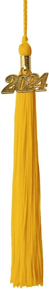 Graduation Tassel - Gold Charm - 1 Color, 2024, Pink