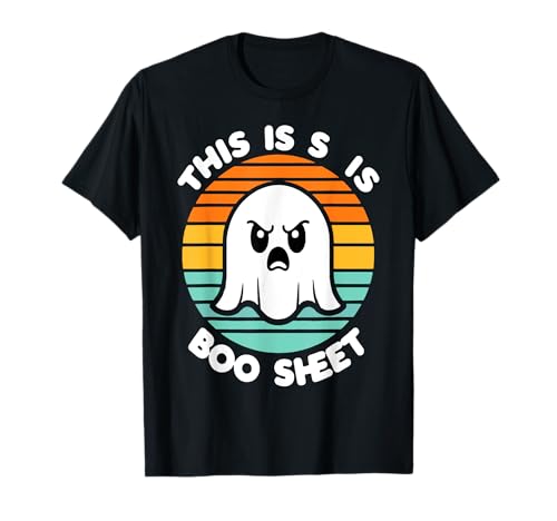 This Is Boo Sheet Ghost Retro Halloween Costume Homme Femme T-Shirt