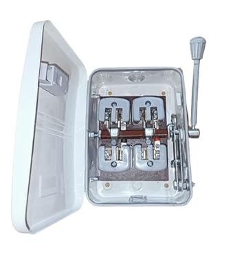 DeHMY 32-Amps 240 Volts Double Pole Change over Switches (White)