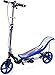 Produktbild Space Scooter Premium X590, Blau, Tretroller mit Schwungrad, per Luftdruckdämpfer Angetriebener Roller mit Bremsen, Luftfederung, Einfache Faltbarkeit, für Kinder ab 8 Jahren, Blau/Schwarz