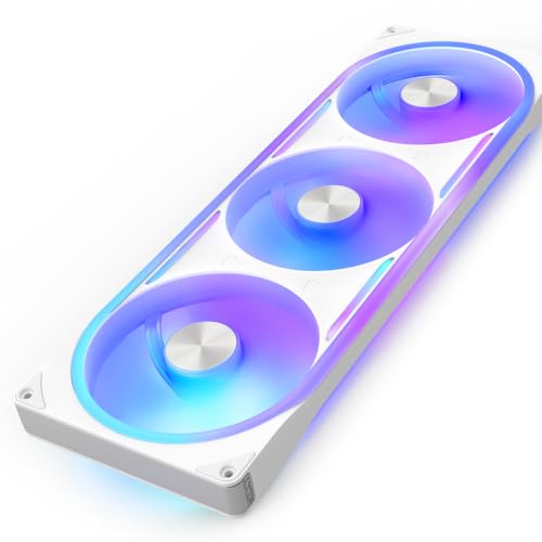 Image of NZXT F420U Ultra - 420mm Single-Frame Multi-Zone RGB Fan - White