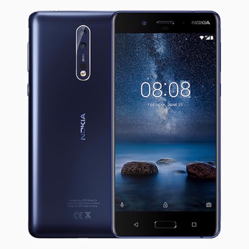 Nokia 8 Single-SIM 64GB ROM + 4GB RAM (GSM | CDMA) Factory Unlocked 4G/LTE Smartphone (Tempered Blue)-International Version