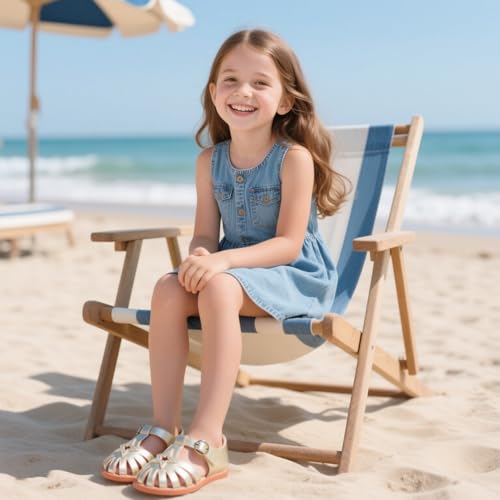 Image of Kiderence Toddler Girls Sandals Little Girls Kids Summer Shoes Toddler Sandals