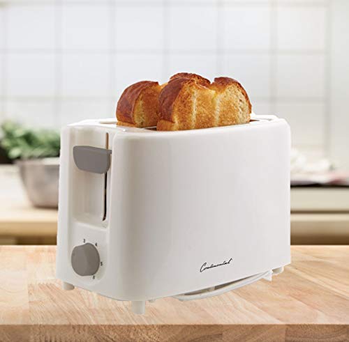 Continental Electric Ce-Tt011 Electric Toaster, 2 Slice, White #TOP1
