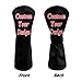 ELEQIN Custom Personalized Golf Club Head Covers, Add Your Own Photo Golf Head Covers for Fairway 3 Wood 5 Wood, Customized Sleeve Leather Headcovers, Sports Outdoors Accessories