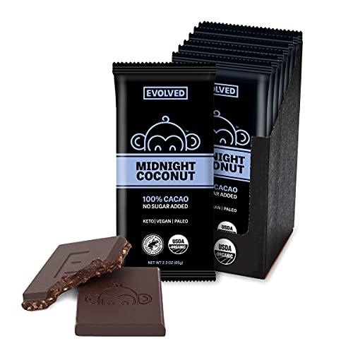Evolved, Bar Chocolate Midnight Coconut Organic, 2.3 Ounce #TOP20