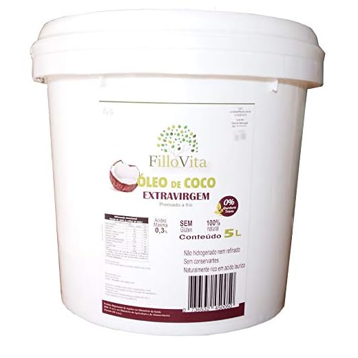 Óleo De Coco Extra Virgem puro 5 Litros Prensado A Frio