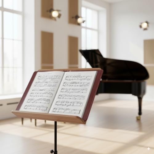 Premium A5 Speisekartenhalter & Präsentationsmappe aus Kunstleder – 4 Seiten, 9 Ansichten, transparente PVC-Hüllen, abgerundete Ecken – für Menü, Getränke, Präsentation, Musiknoten