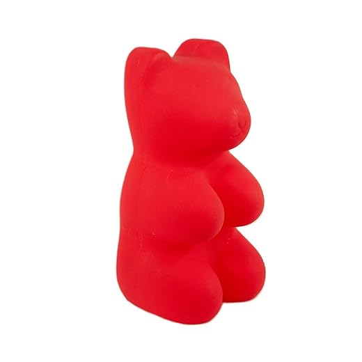 Dapo LED Gummibär Tisch-Deko, Kinder-Leuchte 12V G4-1,8W rot H: 30cm Gummibärchen