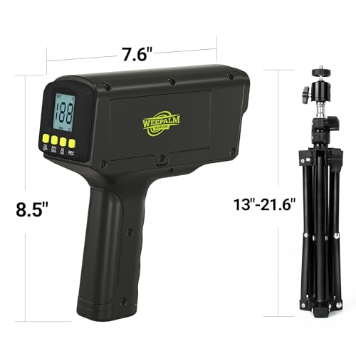 Baseball Radar Gun with Tripod, Speed Radar Gun for Baseball Softball, LED+LCD Larger Display,Handheld or Hand Free Speed Sensors Baseball Speed Training Equipment for All Baseball Players - Image 3