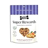 Three Dog Bakery Super Rewards Orchard Apple Pie Treats, 8oz - Soft Dog & Puppy Training Treats, Superfoods, Resealable Pouch
