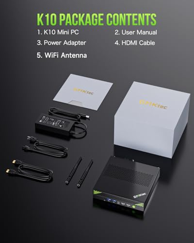undefined GMKtec Mini PC Workstation, Intel Core i9 13900HK(14C/20T) up to 5.4GHz, Mini Computer 32GB DDR5 RAM 1TB SSD, 8X USB Ports/COM/HDMI/DP Office Business の商品画像 8