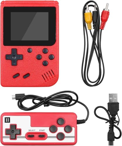 Suupp Game Box 400 in 1 – Retro Handheld Gaming Console with 1 Controller & 3 Inch Color Screen, Rechargeable Battery, AV Output Video Games for Kids | Toys & Return Gift for Boys Ages 7-14 Years