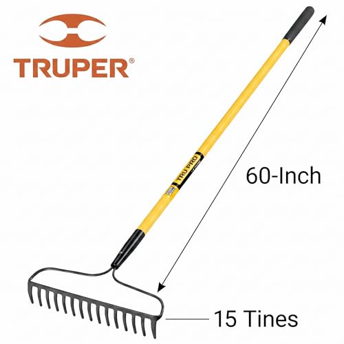 Rastrillo Profesional Truper Truper 15 Tinas Mango Fibra 60 miniatura 3