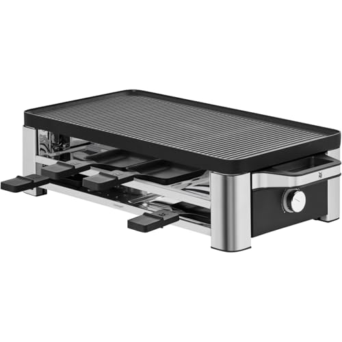 WMF Lono Raclette Grill mit Pfännchen und Schiebern, Raclette 8...