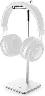 MPOWER Suporte de Mesa Headset Ideal para Fone Ouvido Construção Metálica Robusta e Estável Compatibilidade Universal Prata