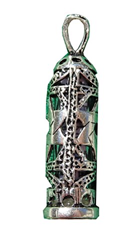 Pendentif Etoile de David argent mezouza collier chaîne billes - 4