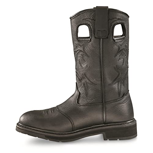 Guide Gear Bandit Ii Men's Concealed Carry Western Cowboy Rodeo Work Boots Leather Waterproof Shoes, Distressed Brown, 11D (Medium) #TOP16