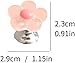 3 Pcs Multicolour Cute Flower Shaped Toilet Buttons,Toilet Push Tank Buttonss, Flower Shape Toilet Press, Toilet Flush Button Pusher Tool,Portable Accessory Handle Toilet Press Tool for Home