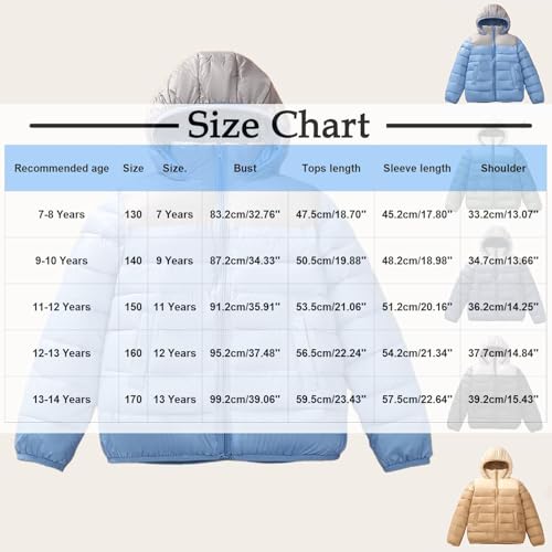 Boys Girls' Winter Coat Lightweight Puffer Jacket Hooded Warm Down Coats Outwear Packable Puffer Jacket Coat3