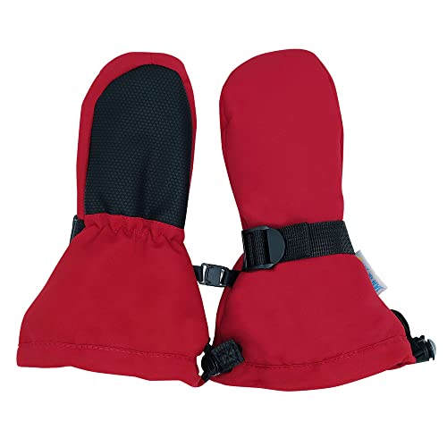 Jan & Jul Waterproof Winter Snow and Ski Mittens Fleece-Lined for Baby Toddler and Girls (XS: 0-2Y thumbless, Snow Mitten: Red) Cover
