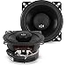 NVX 4 inch True 60 watt RMS 2-Way Coaxial Car Speakers [V-Series] with Silk Dome Tweeters, Set of 2 [VSP4]
