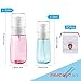 AMORIX 6PCS Spray Bottles Small 100ml 3.4 oz Empty Mini Travel Size Spray Bottle Fine Mist Hairspray Bottle for Essential Oils Refillable Travel Containers for Cosmetic, Perfume + Drawstring Bag