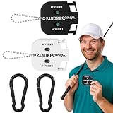 2 Pcs Segnapunti Golf, Contatore di Colpi da Golf con 2 Moschettoni, Conta Buca Golf, Contatore di Punteggio di Golf, Contatori di Colpi del Giocatore Contatore Manuale Conta Buca Golf per Conteggio