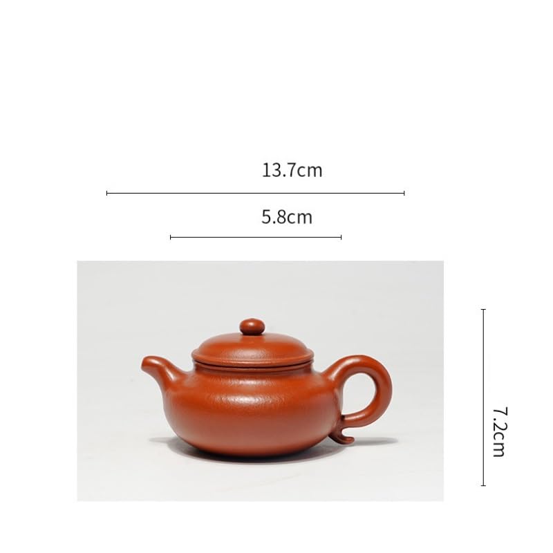 Ceramiczny dzbanek do herbaty, ręcznie wykonany zestaw czajniczek z fioletowej gliny, styl Zisha, idealny do serwowania i parzenia herbaty, elegancki design dla miłośników herbaty, pojemność 600 ml