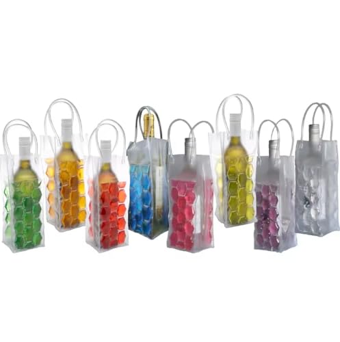 Ice Wine Bag Chiller Cooler - Wine Fridge for Red, White, Champagne or Sparkling. Set 2 (Blue) - Thumbnail 7