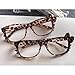 MANGMAO Cheetah Print Kawaii Fake Glasses Y2k Glass Emo Grunge Accessories Cosplay Anime Vintage Leopard Print Glasses (Leopard,One Size)