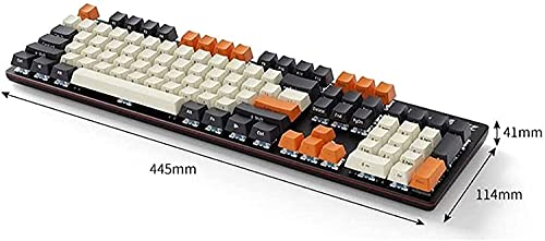 Teclado Gamer feiyx Ergonomico RGB USB-A QWERTY miniatura 5