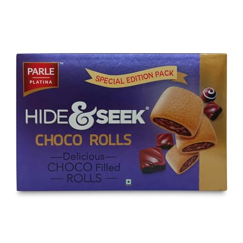 Image of Parle Platina Hide & Seek Choco Rolls, 200 gram, Chocolate
