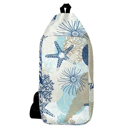 Sac à dos à bandoulière multicolore petit sac poitrine homme femme léger